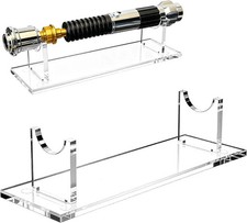 Acrylic Lightsaber Stand for Display - Universal Sword, Dagger Wand Holder, Tr