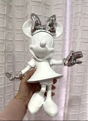 Disney Minnie Maus Figur 30 cm weiß - Dekoration Statue Harz Glas Cartoon Modell - Bild 1 von 2