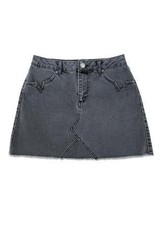 women denim skirt black 36