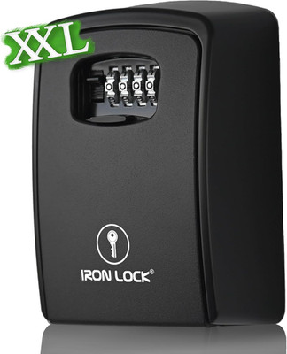   - XXL Key Lock Box Wall Mount for Keys 4 Digit Combination with Resettable Cod