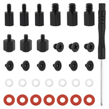 30PCS M.2 SSD Mounting Screws Kit, Nvme Screw Standoff Set with Insulating Gaske
