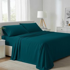 Carressa Linen 100 Egyptian Cotton Sheets Full Size Bed Set - 4 PC 800 High ...