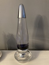 mathmos lava lamp-evo- Clear Black Plum Candle Lamp