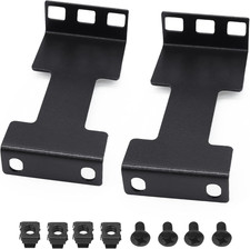 1U Server Rack Depth Extender Kit, 3.94" Extension, 2 Packs, Black