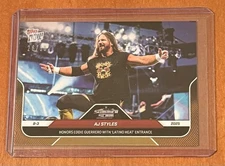 2025 TOPPS NOW WWE #87 AJ STYLES - NUMBERED 26/50 GOLD PARALLEL