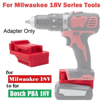 Battery Adapter For Bosch PBA 18V Battery To For Milwaukee 18V Li-ion Power Tool