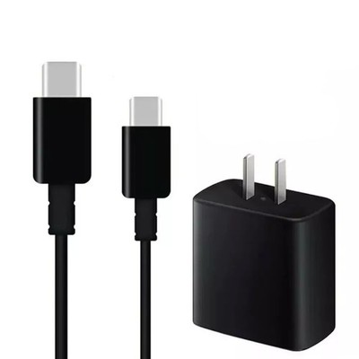 Universal 6FT USB-C Cable & 45W USB-C Super Fast Wall Charger for Samsung Galaxy