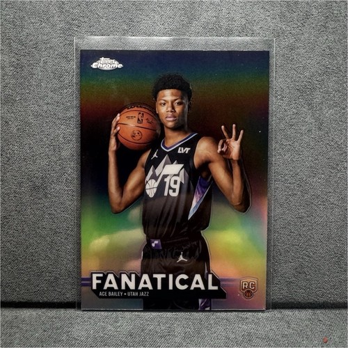 2025-26 Topps Chrome Basketball Ace Bailey Fanatical #FAN-25 Utah Jazz Rookie