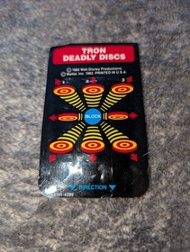 Tron Deadly Discs (Intellivision, 1982) Box, Manual, & Overlay Tested & Working!