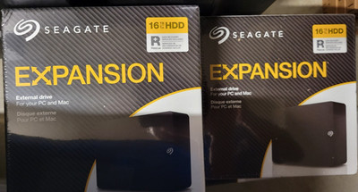 Seagate - Expansion 16TB External USB 3.0 Desktop Hard Drive with Rescue Data...