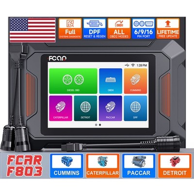 Heavy Duty Truck Diesel Scan Tool DPF Regen fit for Cummins Paccar Detroit CAT