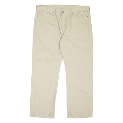 LEVI'S 514 Herren Hose Beige Slim Straight W40 L30