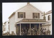 REAL PHOTO STE. GENEVIEVE MISSOURI MAIN STREET SALOON BAR POSTCARD COPY