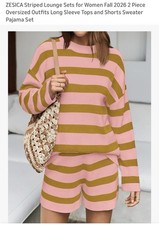 Women s 2 Piece Sweater Outfit With Shorts Size Medium Brand New
