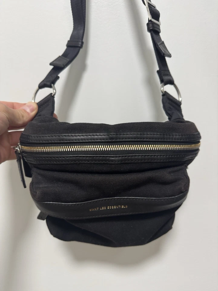 WANT Essentials - WANT ORGANIC® Tacoma Cotton Belt Bag - Black - Image 4 of 4