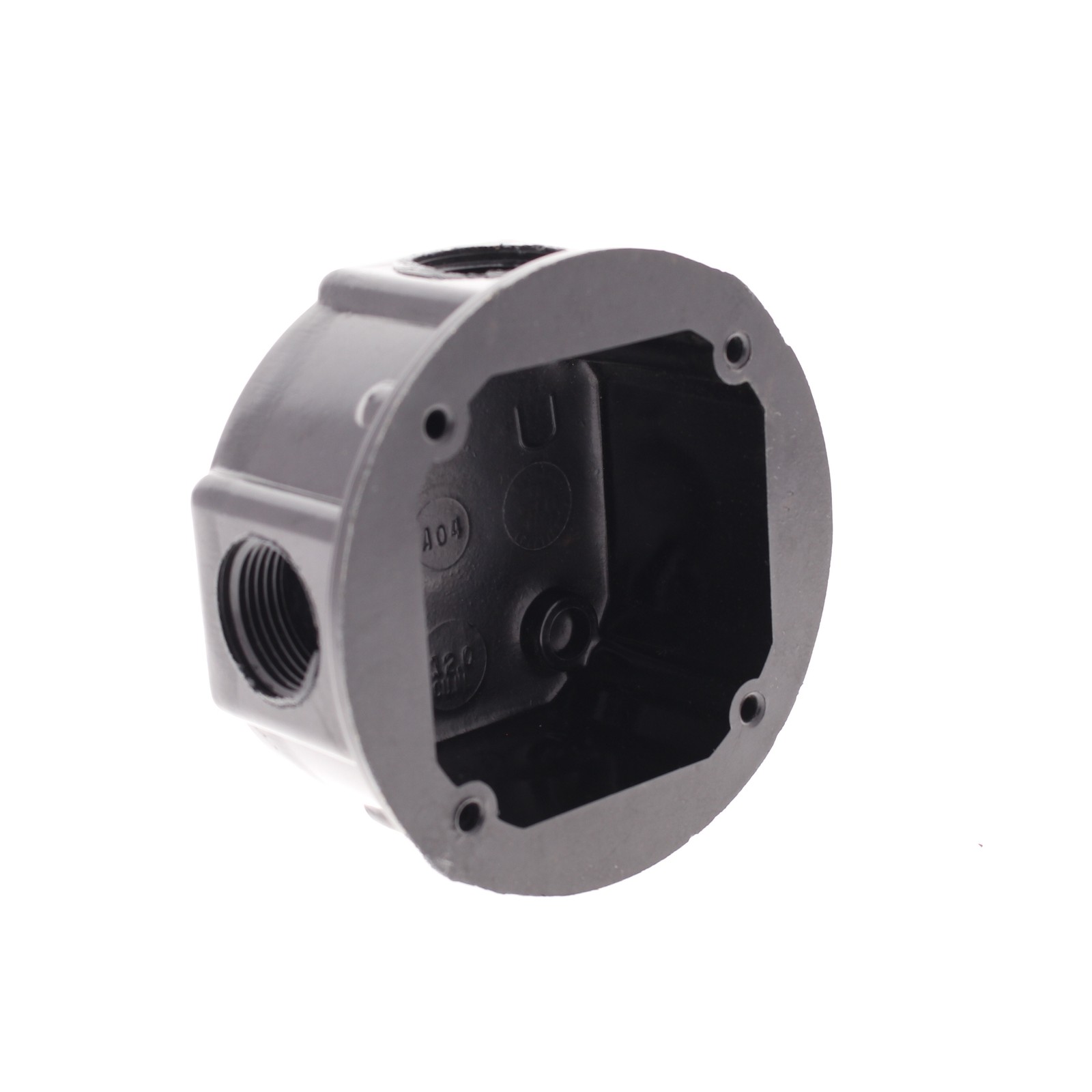 Hubbell Marine Grade 4" Round Black Non-metallic Dockside Junction Box HBL6081