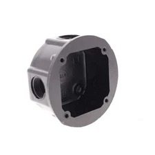 Hubbell Marine Grade 4" Round Black Non-metallic Dockside Junction Box HBL6081