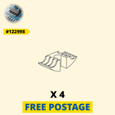 122998 x 4 IKEA Black Bed Washers U Wedge for MALM HENMES [Slovakia]