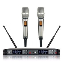 UHF Dual Cordless Microphone for Stage Performance SKM 9000 Wireless Handheld