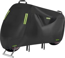 Motorcycle Cover, 600D Waterproof Outdoor Motorcycle Cover, All Weather Rain Sun