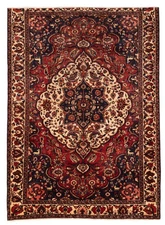 6'11" x 9'8" Traditional Vintage Hand Knotted Oriental Carpet Wool Area Rug