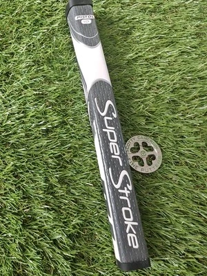TAYLORMADE Superstroke Zenergy Pistol 1.0 grau weiß Putter Golfgriff GRATIS BALLMARKER