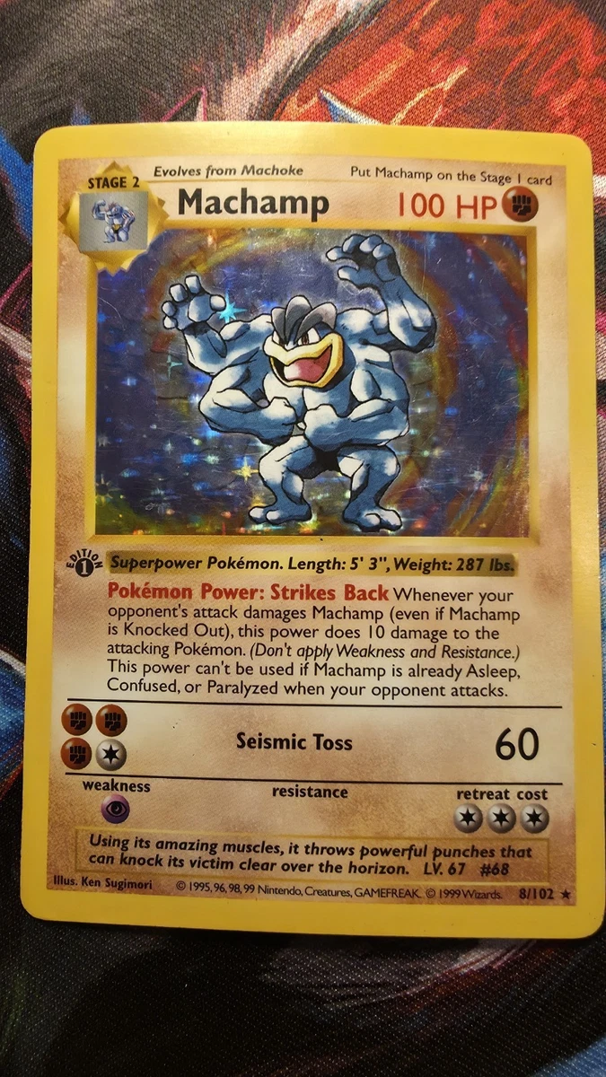 First Edition Pokémon Machamp Individual Cards for sale - eBay