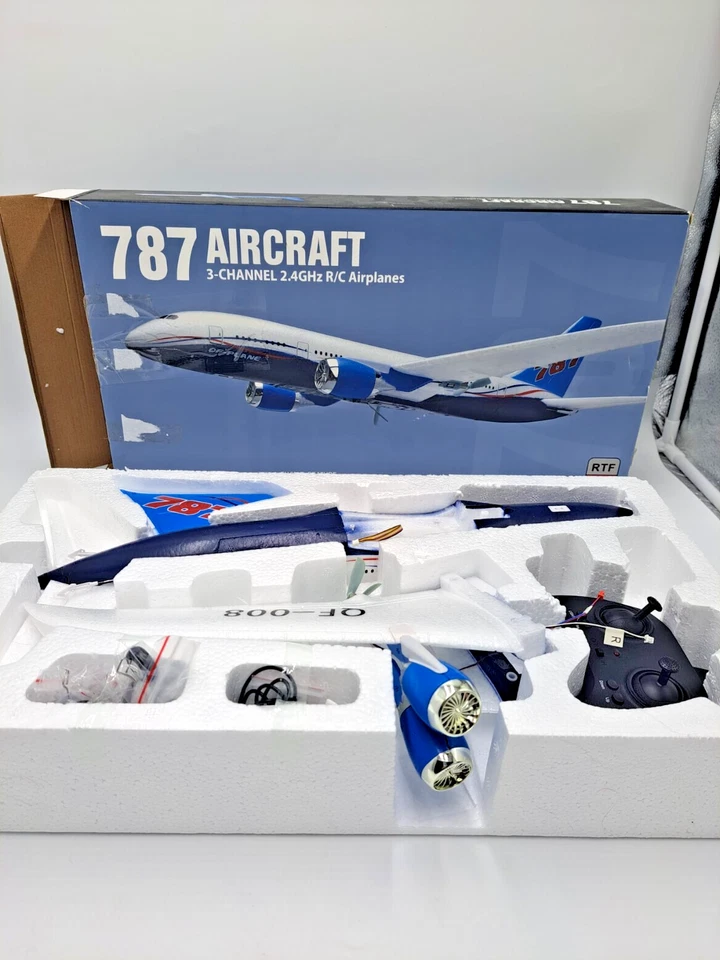 QF008 Boeing 787 пульт дистанционного управления самолет миниатюрная модель самолета 3 канала 2.4G EPP O5R1 - Изображение 3 из 4