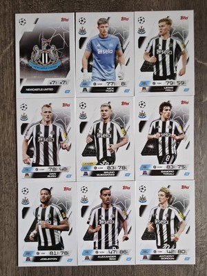 Match Attax Champions League 25/26 Team Newcastle United ( Alle 9 )