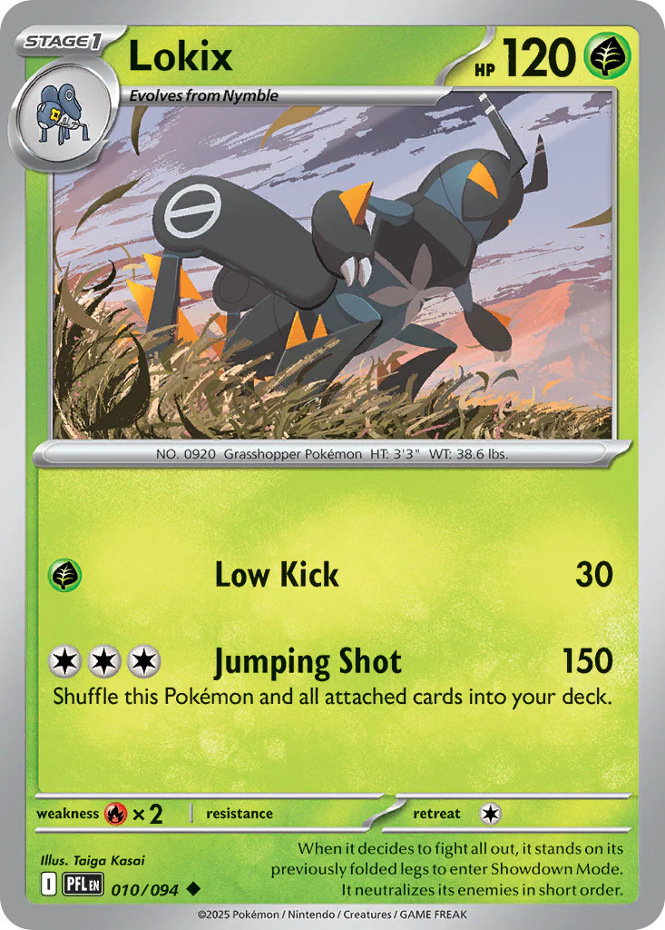 Lokix 10/94 Uncommon | Phantasmal Flames | Pokemon Card