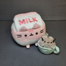 Pusheen Lot Plush Strawberry Milk Carton  Teacup Mini Keychain Cat Kitty