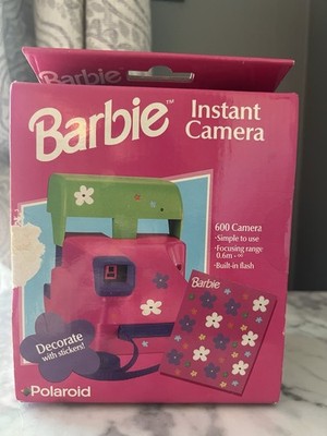 Vintage Barbie Polaroid 600 Pink Instant Film Camera with Strap | eBay