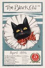 13599.Decor Poster.Vintage Wall interior art design.Black Cat Magazine.Cute