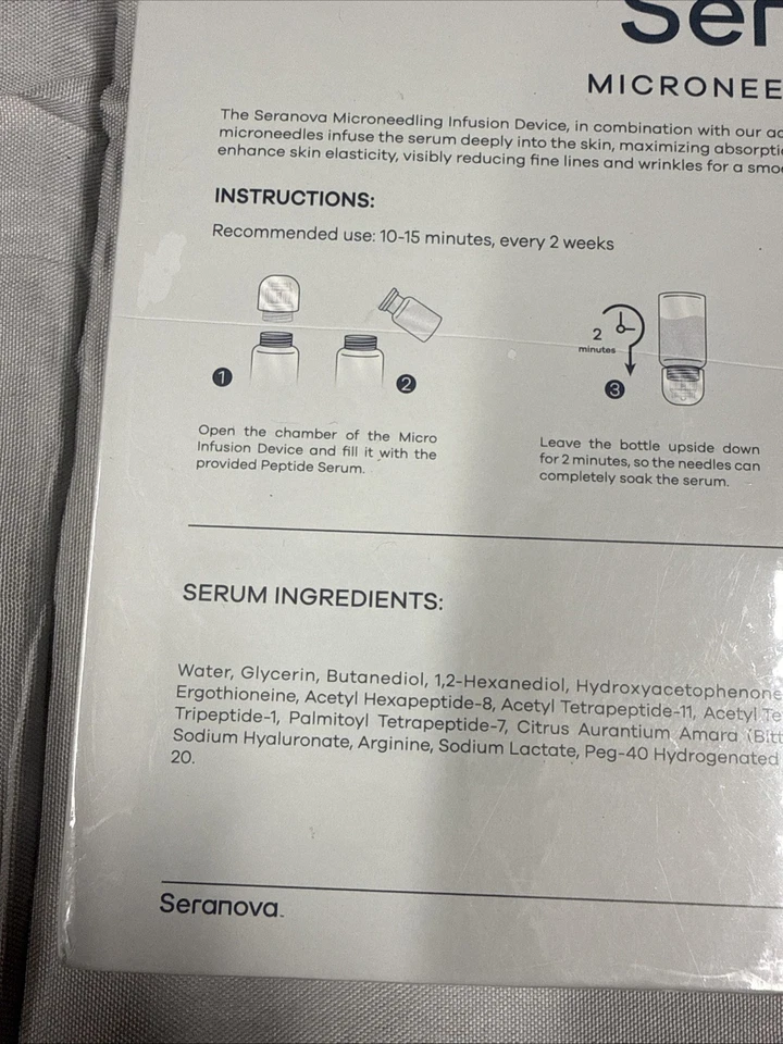 Seranova Microneedling Infusion Kit – Anti-Aging Solution – 3 Month Supply - Image 4 of 4