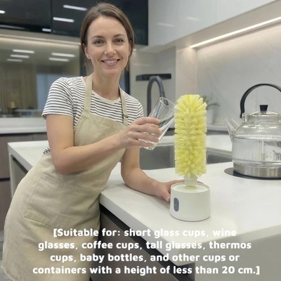 Electric Cup Cleaning Brush Lazy Cleaner for Bottle Glass Sink Kitchen Gadget
