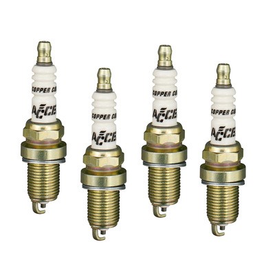 Accel 0416S-4, Set of 4 Spark Plug 14 mm Thread 0.750 in Reach C-Cut Performance
