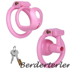 Male Chastity Cage with 4 Rings Positive/Negative Sissy Cb Lock Chastity Device