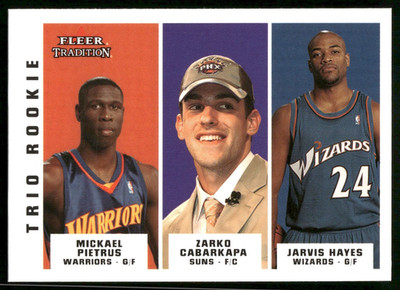 Mickael Pietrus / Cabarkapa / Hayes - 2003-04 Fleer Tradition Basketball Rookie