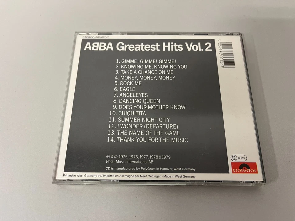 ABBA – Greatest Hits Vol. 2 - 2nd press CD © 1979/84 (EAN: 3259180001223) - Bild 3 von 3