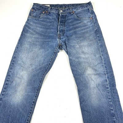 Levis 501 Premium 1993 Remake Blue Jeans Men Sz 32 X 32 button fly  display picture 1