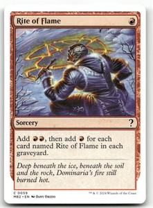 Mtg Rite of Flame | eBay