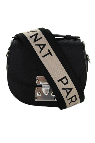 Moynat Womens Grain Leather Nano Mini Flori Crossbody Handbag Black Silver Tone eBay Australia