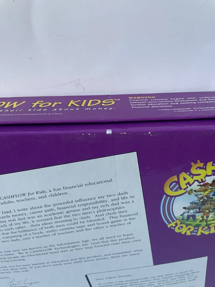 Fluxo de caixa para crianças jogo de tabuleiro pai rico pai pobre -Robert Kiyosaki- quase completo - Imagem 3 de 4