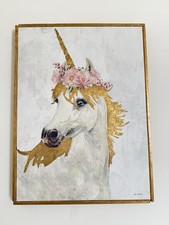 Gold Unicorn Canvas