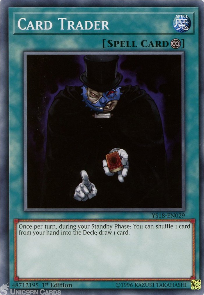 YS18-EN029 Card Trader 1st Edition Mint YuGiOh Card