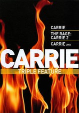 CARRIE TRIPLE FEATURE - CARRIE , THE RAGE: CARRIE 2, CARRIE 2002 -  3 DVD SET