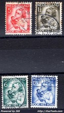 PAYS BAS N° 268/271 AVEC OBLITERATION A VOIR