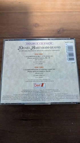 Brahms: Klavierkonzerte 1 + 2 DANIEL BARENBOIM / ZUBIN MEHTA 2 CD´s #K - Bild 2 von 2