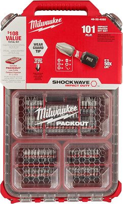 Shockwave 101 Piece Packout Impact Driver Bit Set