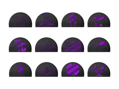 NDZ Grip Plug JP1 for Glock 17 19 21 22 23 34 35 GEN 1-3 Purple